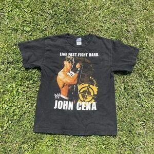 John Cena WWE‎ Wrestling Live Fast Fight Hard T-Shirt XL Youth